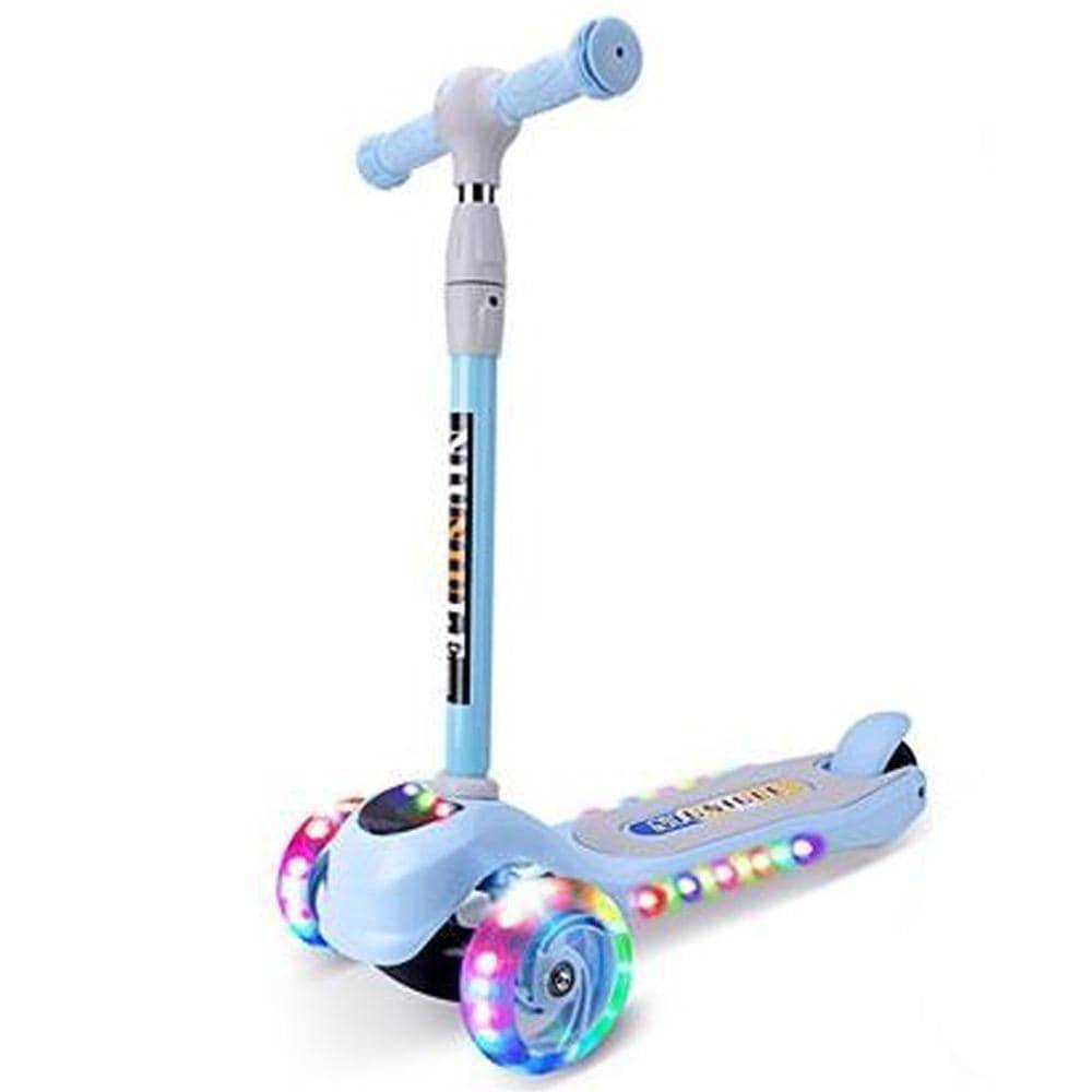 COOLBABY 312D Super Fashion Kick Scooter 3 Wheel Indoor And Outdoor Scooter With Adjustable Height And LED Light Music - COOL BABY