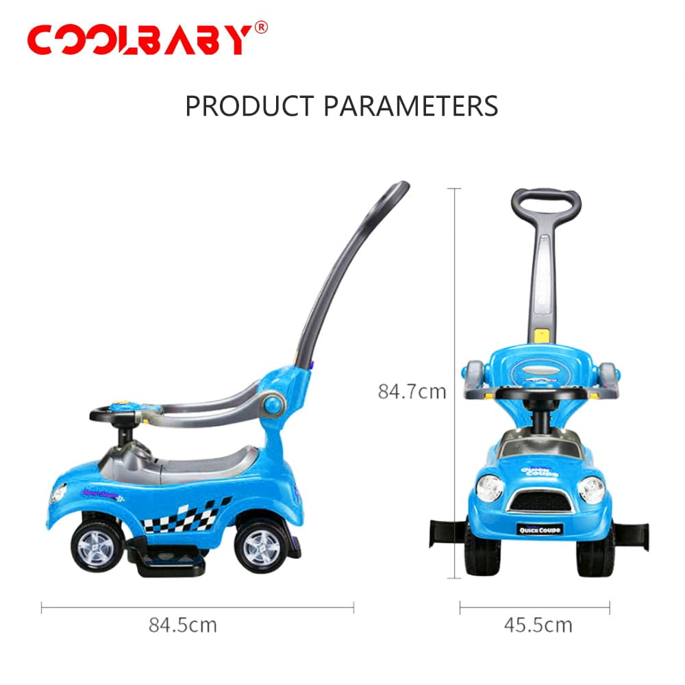 COOLBABY 323P  3 In 1 Activity Ride-On Scooter for Unisex - COOL BABY