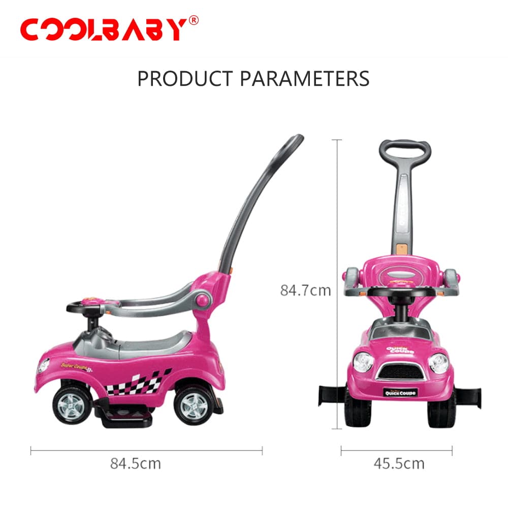 COOLBABY 323P  3 In 1 Activity Ride-On Scooter for Unisex - COOL BABY