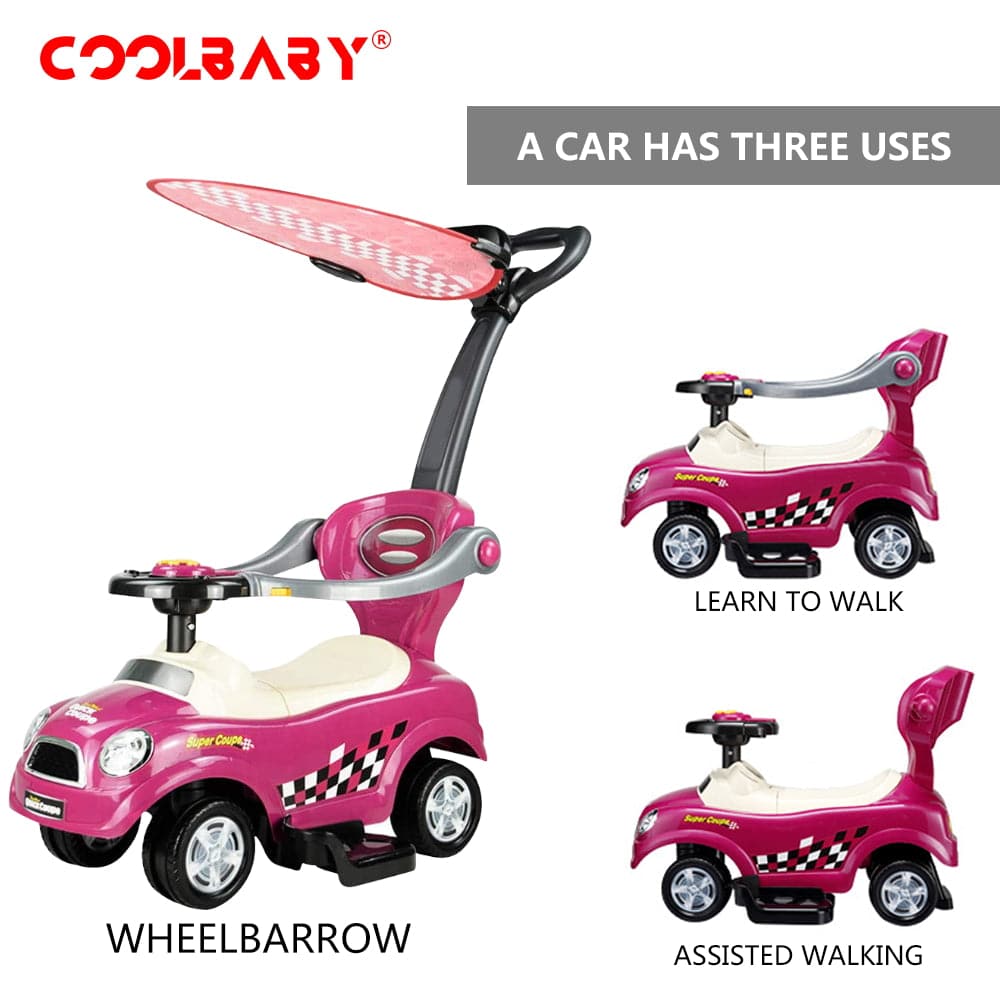 COOLBABY 323P  3 In 1 Activity Ride-On Scooter for Unisex - COOL BABY