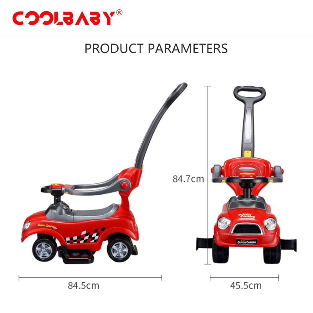 COOLBABY 323P  3 In 1 Activity Ride-On Scooter for Unisex - COOLBABY