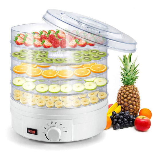 COOLBABY 350 W 5 Layer Food Dehydrator Dryer with Temperature Control BPA Free for Jerky/Meat/Spice/Herb/Fruit/Vegetable - COOLBABY