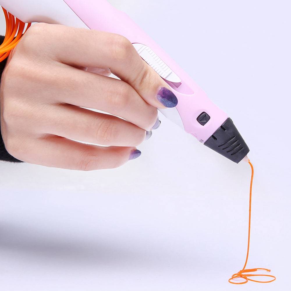 COOLBABY 3D printing graffiti pen, 12-color printing pen with display, safe and non-toxic, adjustable temperature and speed. - COOLBABY