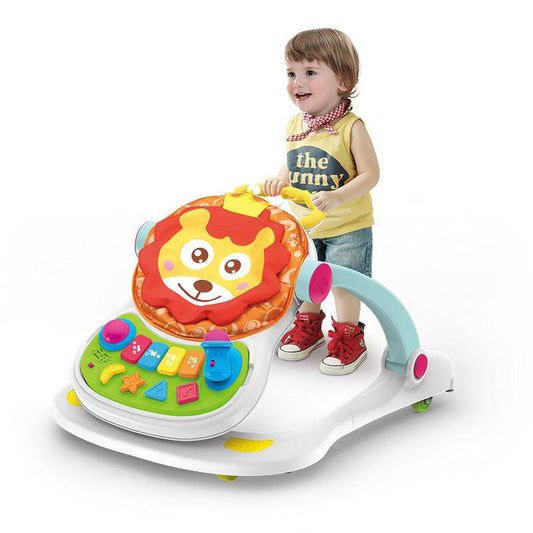 COOLBABY 4 In 1 Multi Functional Baby Entertainment Play To Walk Baby Push Walker - COOL BABY