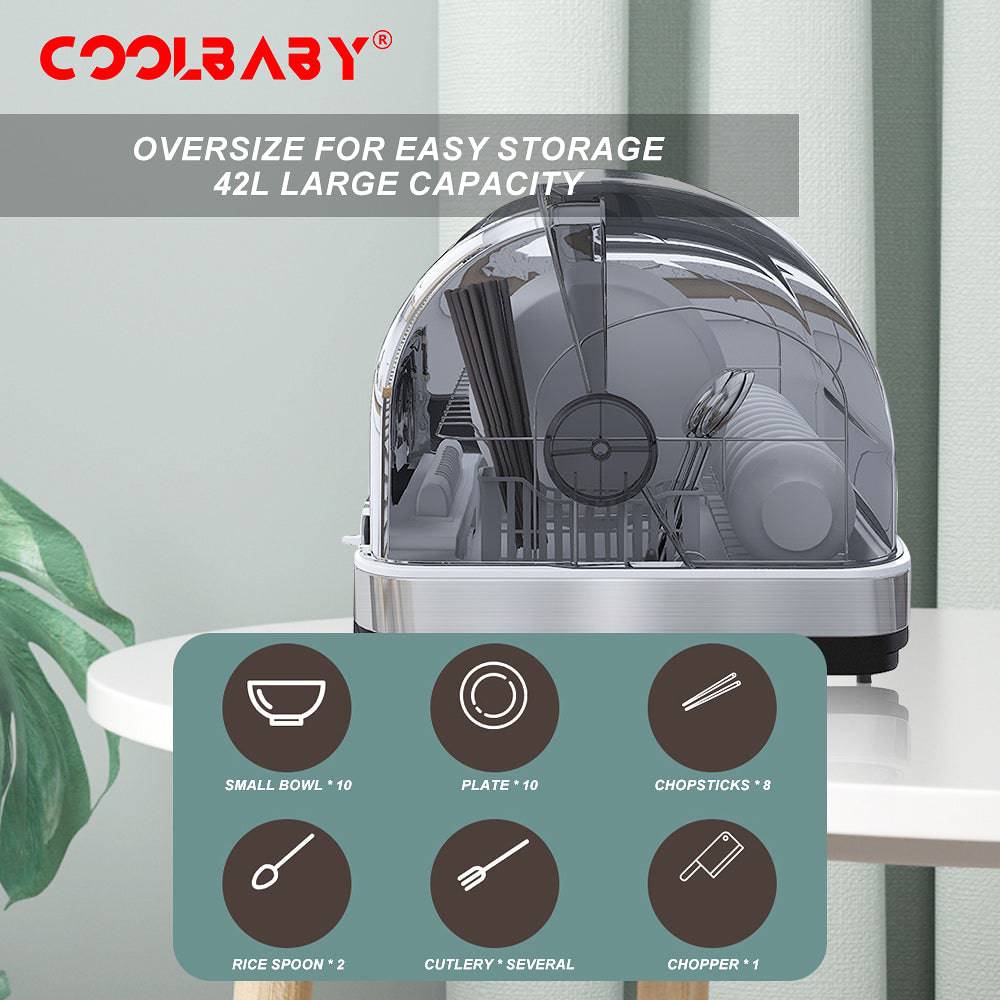 COOLBABY 42L Multifunctional Disinfection Cabinet - Cleaner and Healthier Living - COOLBABY