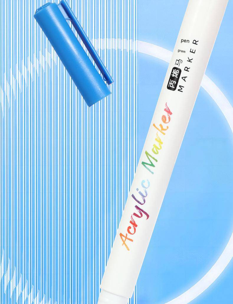 COOLBABY 60-Color Acrylic Paint Pen Double-Sided Acrylic Paint Pen - COOLBABY