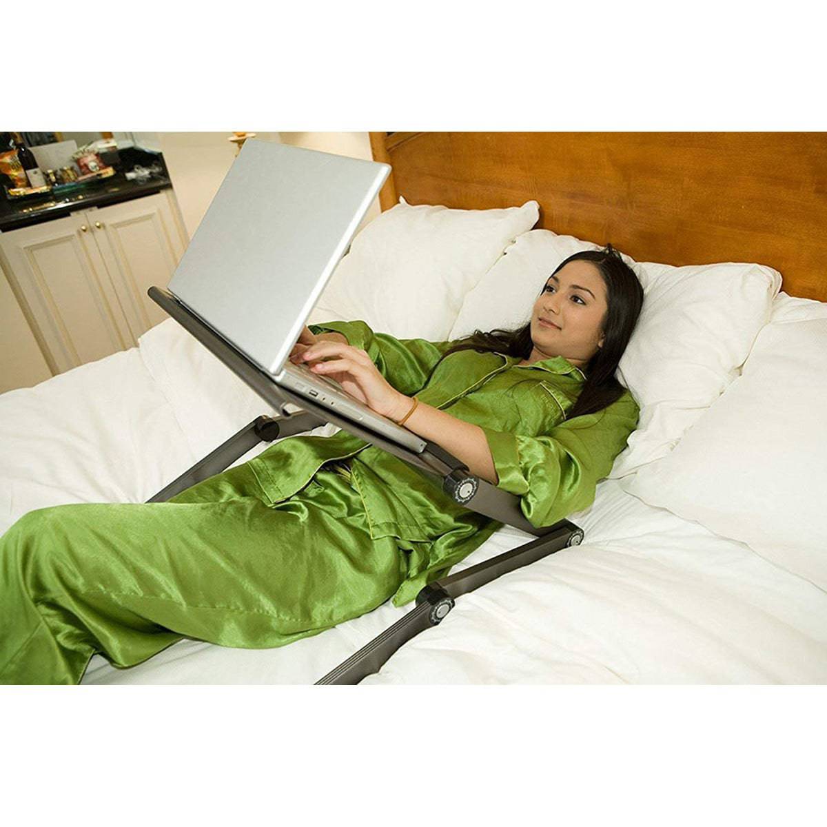 COOLBABY Adjustable Laptop Table Stand – Folding Ergonomic Design for Comfortable Computing Anywhere - COOLBABY