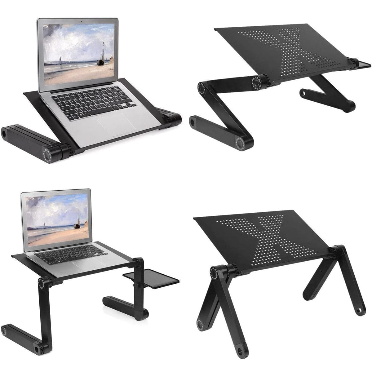 COOLBABY Adjustable Laptop Table Stand – Folding Ergonomic Design for Comfortable Computing Anywhere - COOLBABY