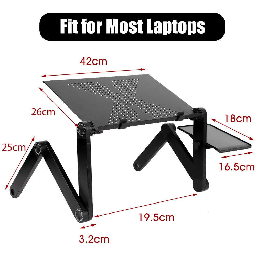 COOLBABY Adjustable Laptop Table Stand – Folding Ergonomic Design for Comfortable Computing Anywhere - COOLBABY