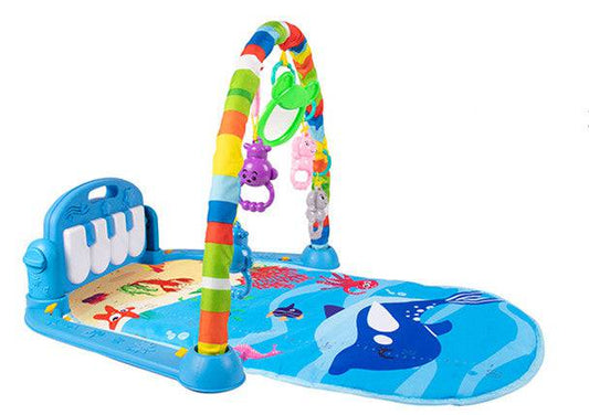 COOLBABY Baby Play Mat Large Play Learn Infant Gym Toys Piano Activity Baby Kick - COOL BABY