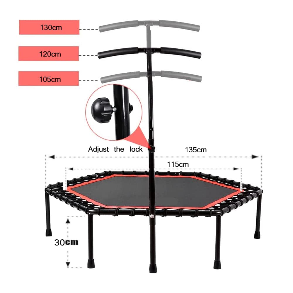 COOLBABY BCSMT01- 45-inch Gym Hexagonal Fitness Trampoline - COOL BABY