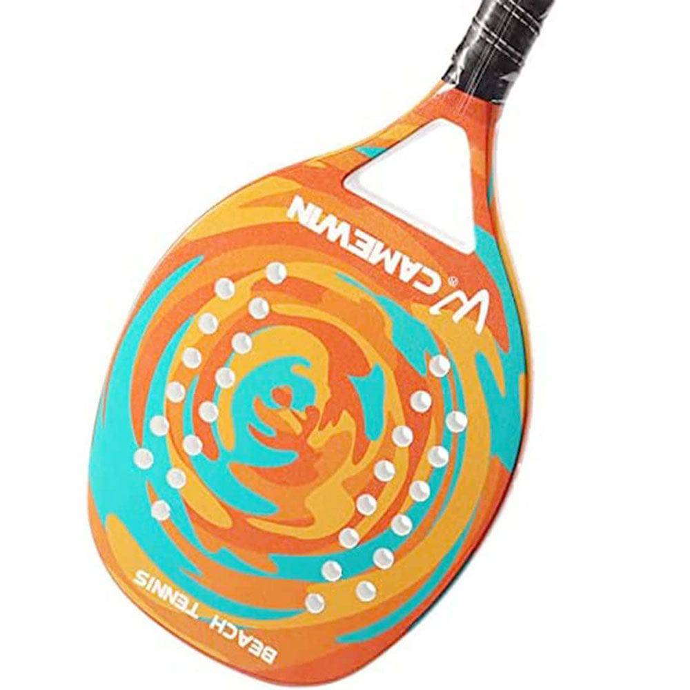 COOLBABY Beach Tennis Paddle Racket Pop Tennis Paddle Racquets Carbon Fiber Grit Surface with EVA Memory Foam Core Padel Racket - COOLBABY