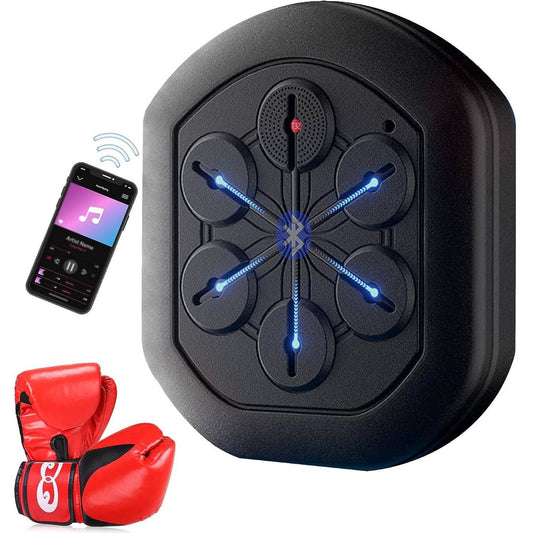 COOLBABY Boxing Machine, Connect to Bluetooth Smart Music Boxing Machine with 2 Pairs of Boxing Gloves - COOLBABY