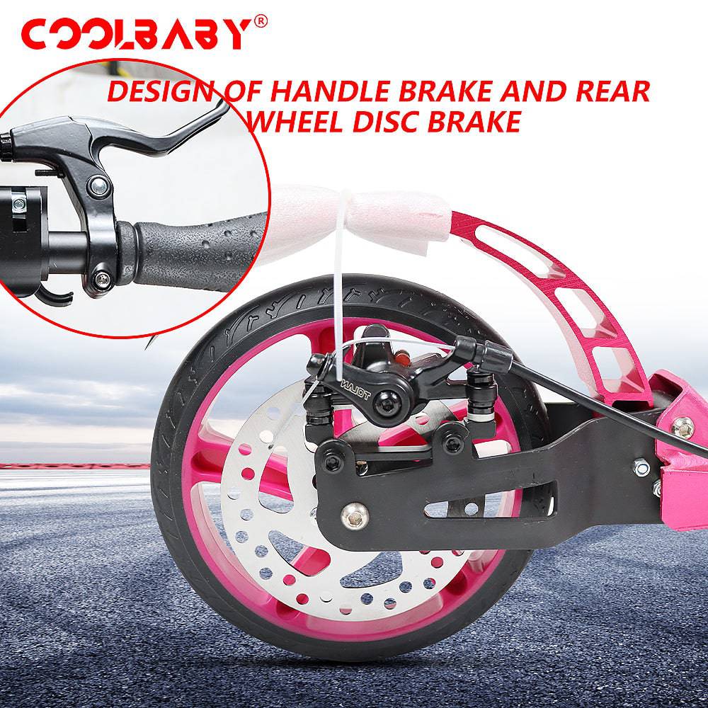 COOLBABY CRHB-PK Foldable Aluminum Alloy Scooter - COOLBABY
