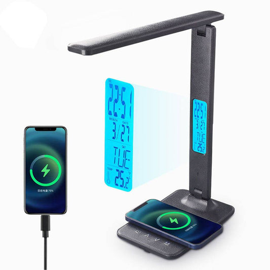 COOLBABY Desk Lamp, Foldable Desk Light with Wireless Charger - COOLBABY