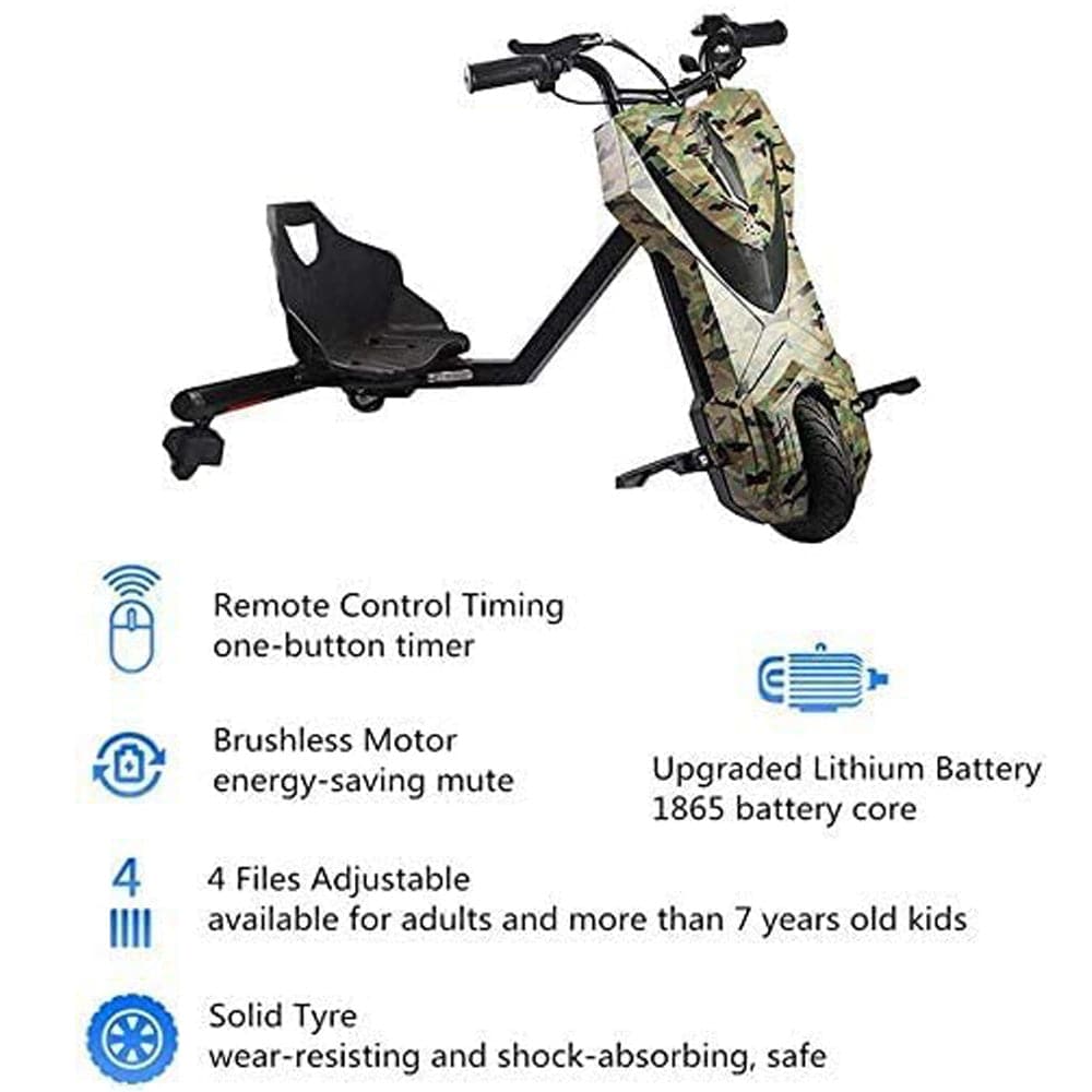 COOLBABY DP3DS 36V Stealth Drift Kids Electric Scooter - COOLBABY