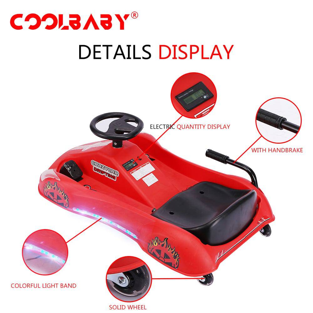 COOLBABY DP7A  3 Speed 36V Electric Scooter  Drifting Ride On Scooter Crazy Car For Kids Electric Scooter - COOL BABY