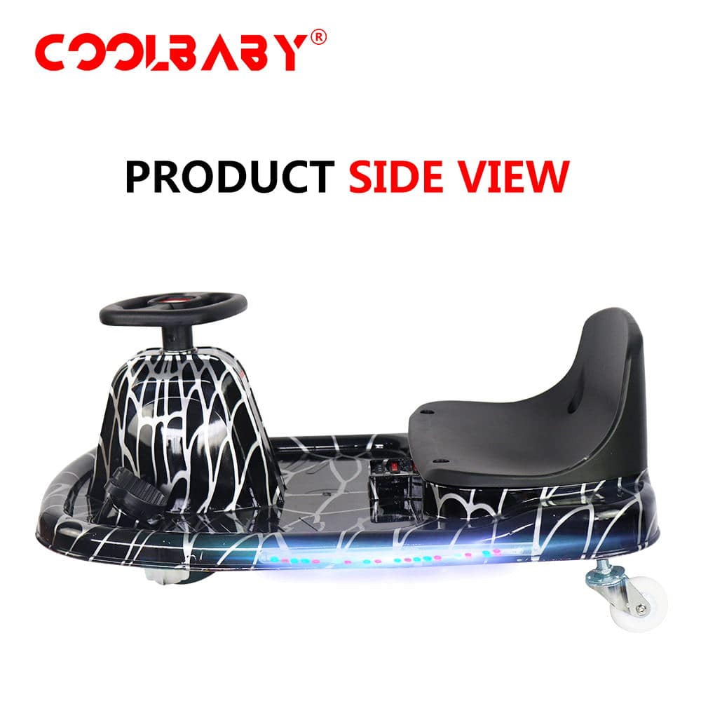 COOLBABY DP7H-LHX  3 Speed 36V Electric 360 Spinning Drifting Ride On Scooter Crazy Car For Kids good gifts - COOLBABY