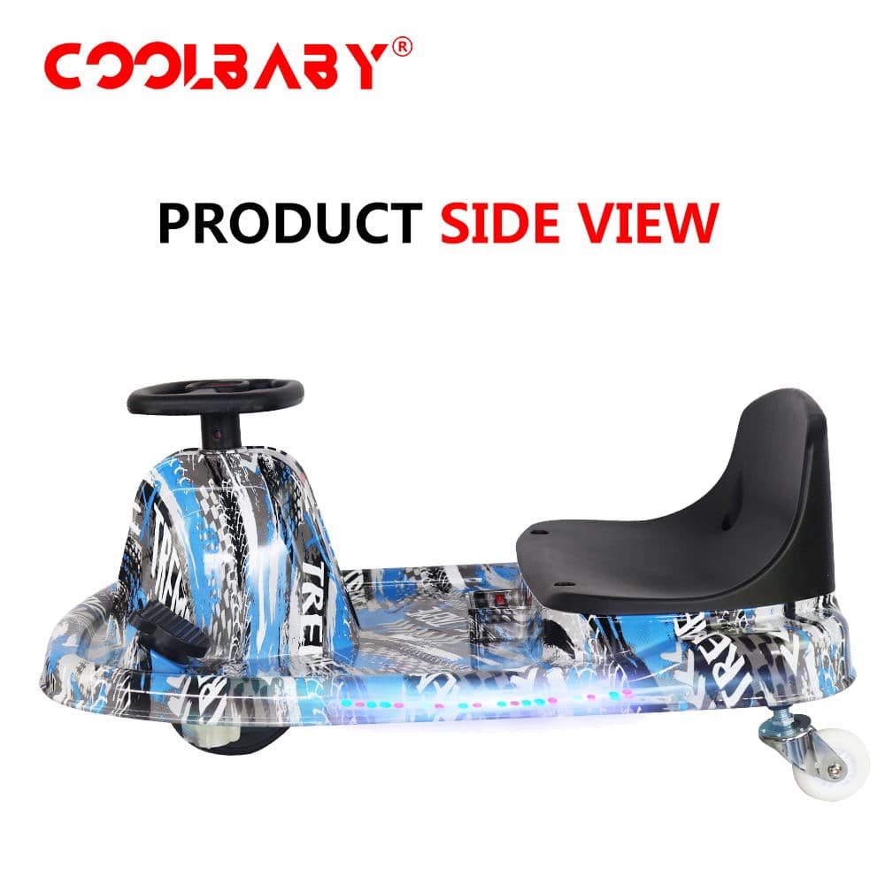 COOLBABY DP7H-LHX  3 Speed 36V Electric 360 Spinning Drifting Ride On Scooter Crazy Car For Kids good gifts - COOLBABY