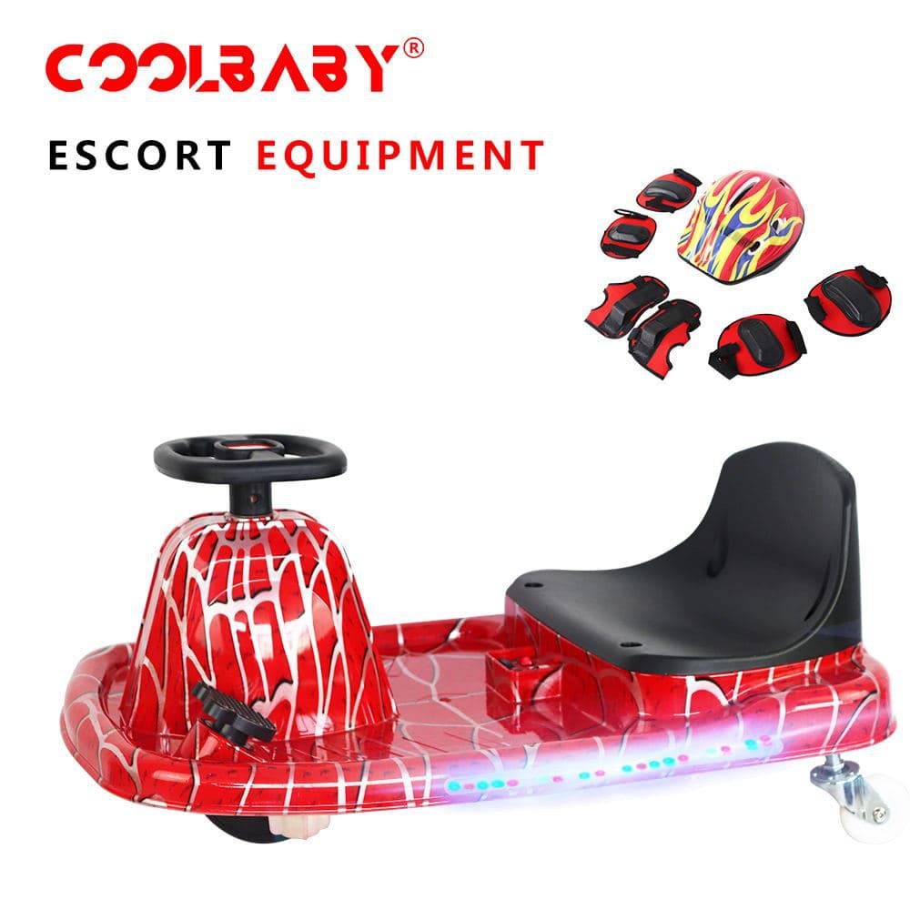 COOLBABY DP7H-LHX  3 Speed 36V Electric 360 Spinning Drifting Ride On Scooter Crazy Car For Kids good gifts - COOLBABY