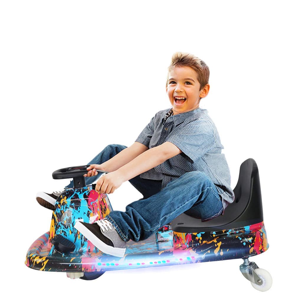 COOLBABY DP7H-LHX  3 Speed 36V Electric 360 Spinning Drifting Ride On Scooter Crazy Car For Kids good gifts - COOLBABY