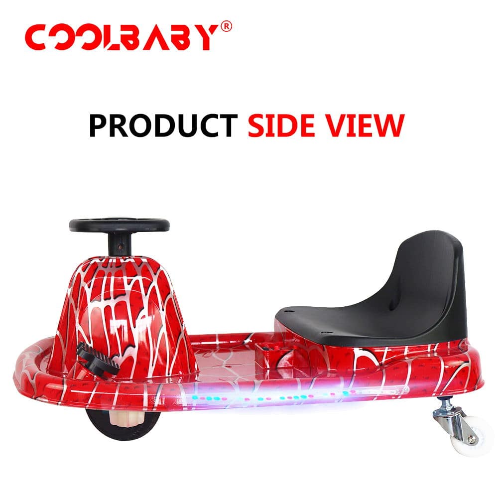 COOLBABY DP7H-LHX  3 Speed 36V Electric 360 Spinning Drifting Ride On Scooter Crazy Car For Kids good gifts - COOLBABY