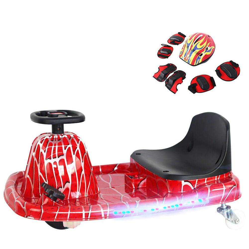 COOLBABY DP7H-LHX  3 Speed 36V Electric 360 Spinning Drifting Ride On Scooter Crazy Car For Kids good gifts - COOLBABY