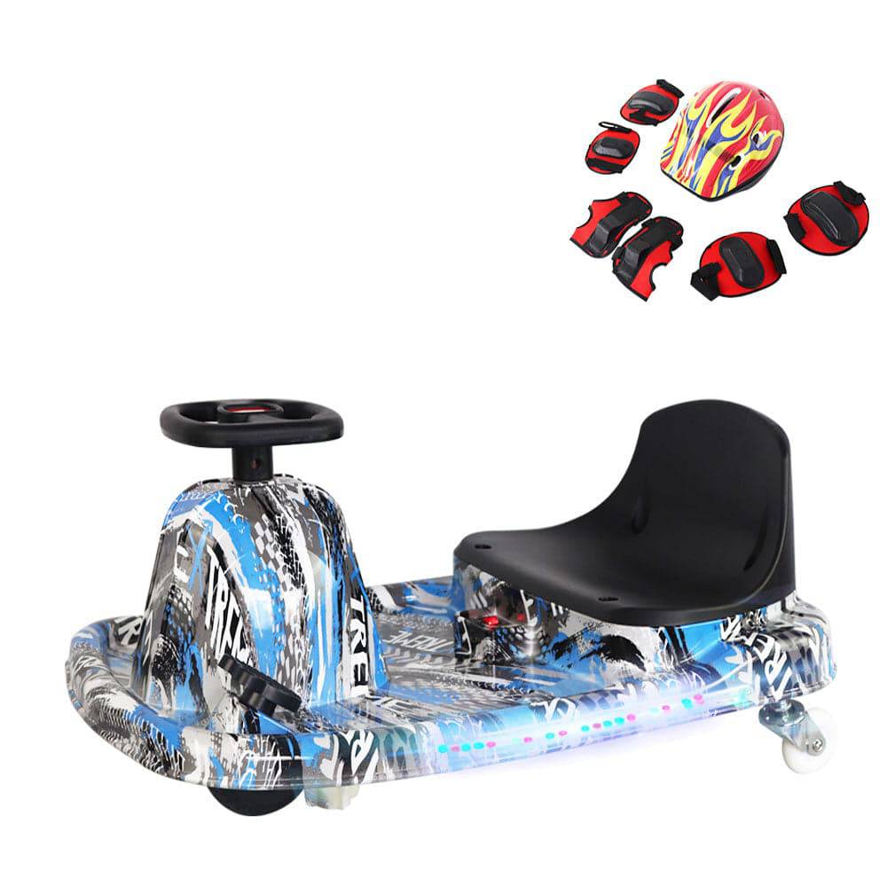 COOLBABY DP7H-LHX  3 Speed 36V Electric 360 Spinning Drifting Ride On Scooter Crazy Car For Kids good gifts - COOLBABY