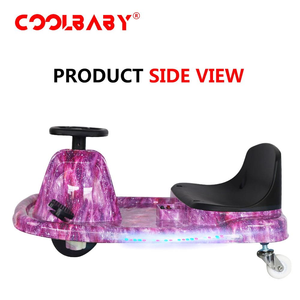 COOLBABY DP7H-LHX  3 Speed 36V Electric 360 Spinning Drifting Ride On Scooter Crazy Car For Kids good gifts - COOLBABY