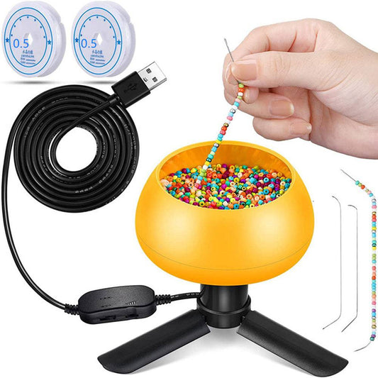 COOLBABY Electric Beading Machine, Electric Bead Spinner for Jewelry Making - COOLBABY