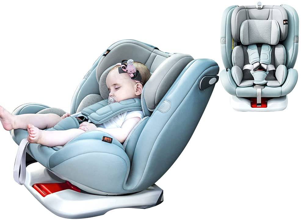 COOLBABY ETAQY02 360-Degree Rotatable Baby Car Seat with Adjustable Features - COOLBABY