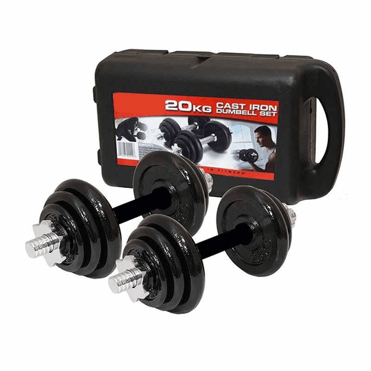 COOLBABY Fitness 20KG Dumbbell Set with Non-Slip Grip for Home Use - COOLBABY