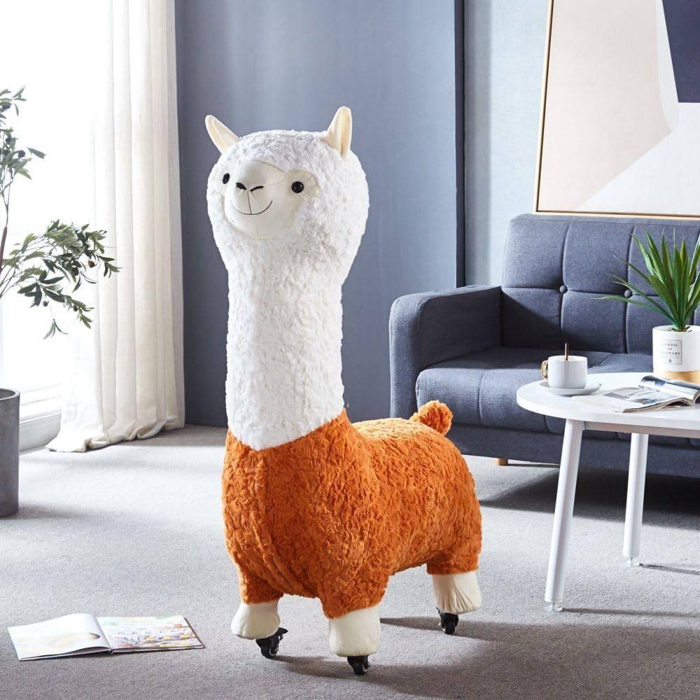 COOLBABY Giant Alpaca With Detachable Wheels Children's Riding Toy Load-Bearing 200KG - COOLBABY