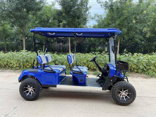 COOLBABY GRF03-4 Passenger LHX Off-Road Electric Golf Cart, Club Car for Sightseeing and Tourism - COOLBABY