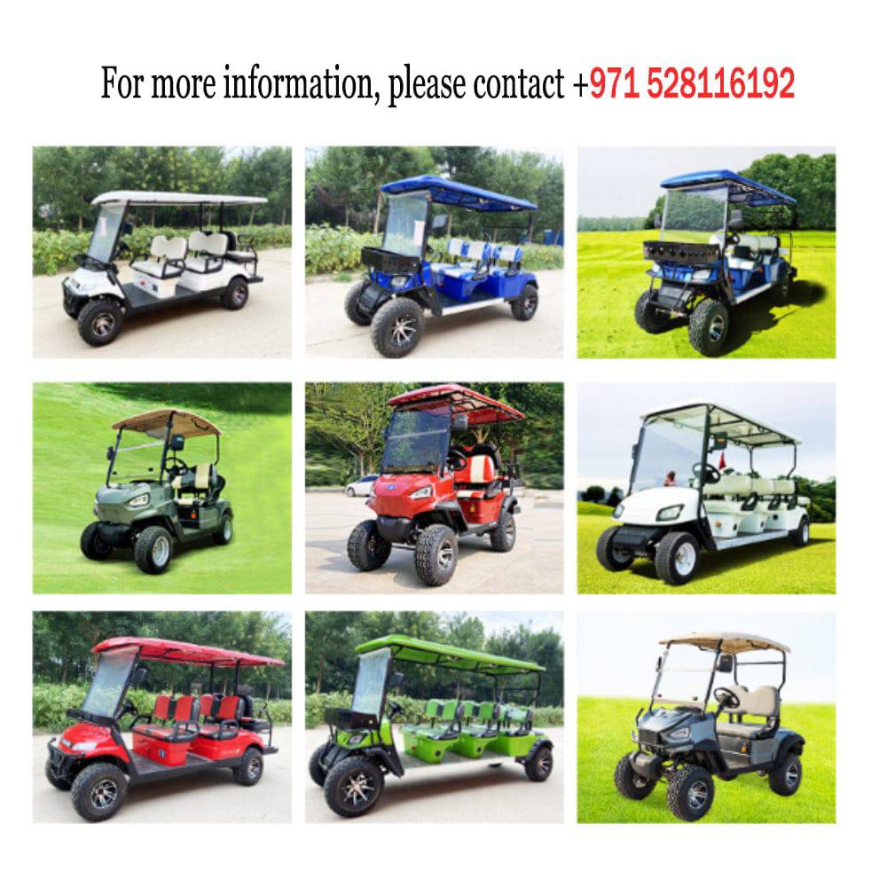 COOLBABY GRF03-4 Passenger LHX Off-Road Electric Golf Cart, Club Car for Sightseeing and Tourism - COOLBABY