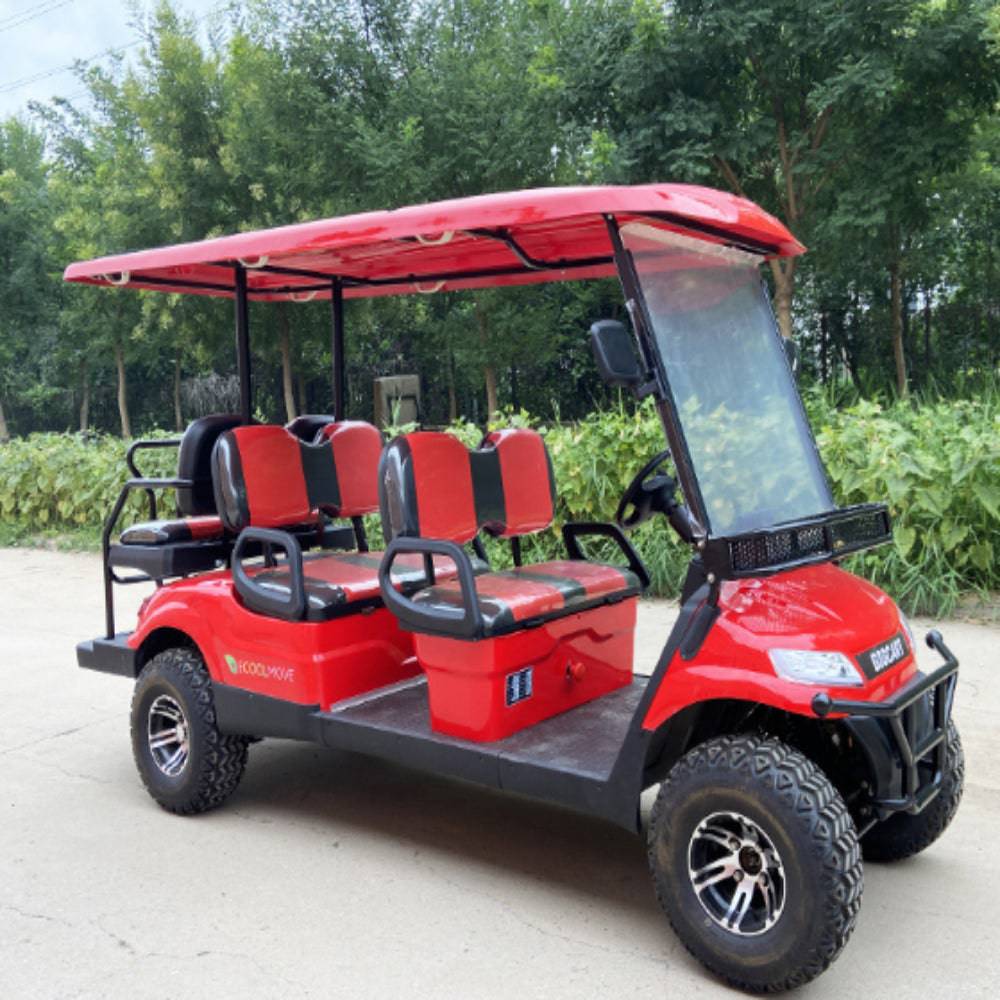 COOLBABY GRF03-6-LHX: 6-Person Off-Road Electric Golf Cart Ideal for Hotels, Resorts, and Electric Tourism - COOLBABY