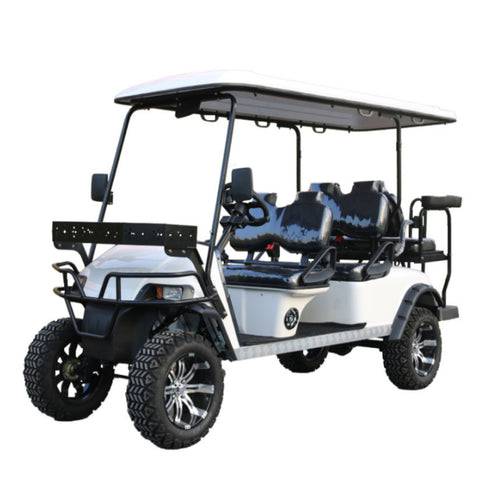 COOLBABY GRF04-6R-LHX 6-Person Off-Road Golf Cart and Electric Tourist Car - COOLBABY
