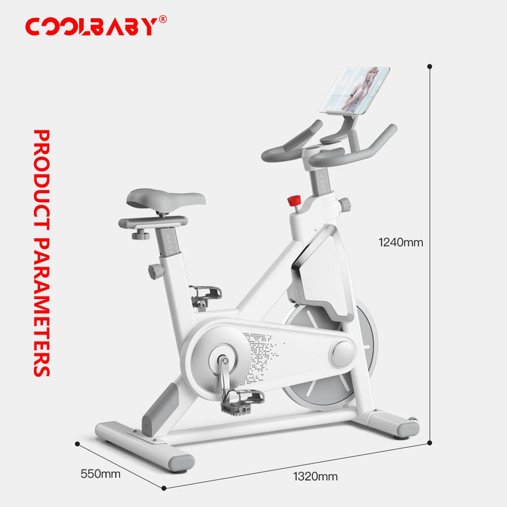 COOLBABY Health & Fitness Indoor Cycling Exercise Bike - Magnetic Resistance for Home, Office, and Gym Workouts - COOLBABY