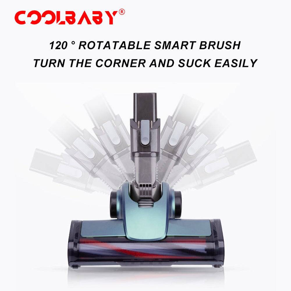 COOLBABY Household Vacuum Cleaner, Vertical Small Vacuum Cleaner, Dry And Wet Dual Use, Car Wireless Handheld Vacuum Cleaner,Blue - COOLBABY