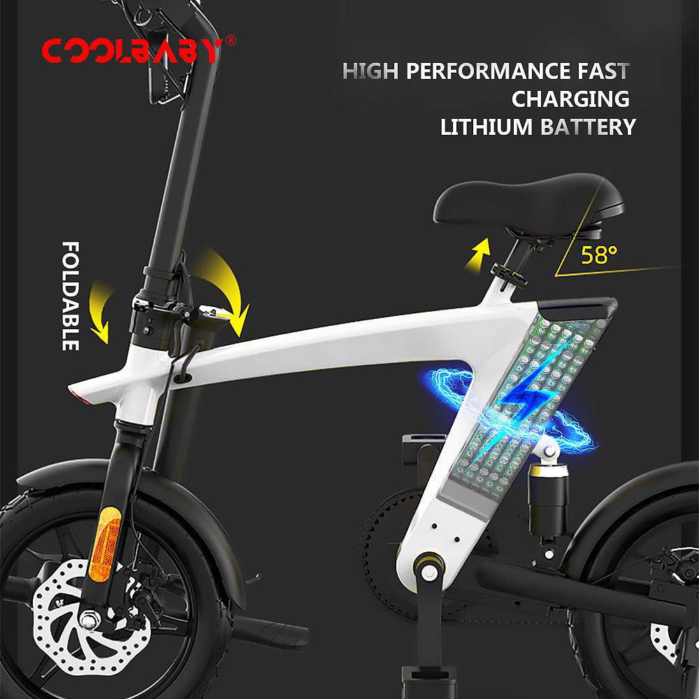 COOLBABY HXH1 Versatile Electric Bike with LCD Display - COOLBABY