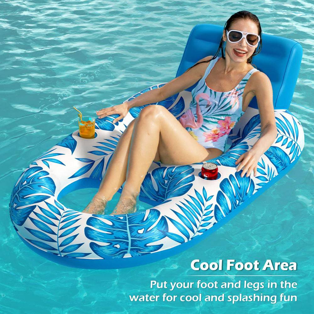 COOLBABY Inflatable Pool Float Adult,Pool Floaties Lounger Floats Rafts Floating Chair Floats Water Floaty - COOLBABY