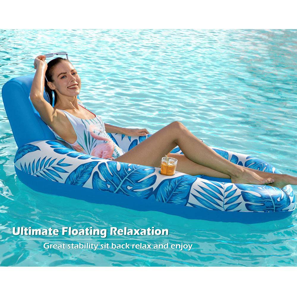 COOLBABY Inflatable Pool Float Adult,Pool Floaties Lounger Floats Rafts Floating Chair Floats Water Floaty - COOLBABY