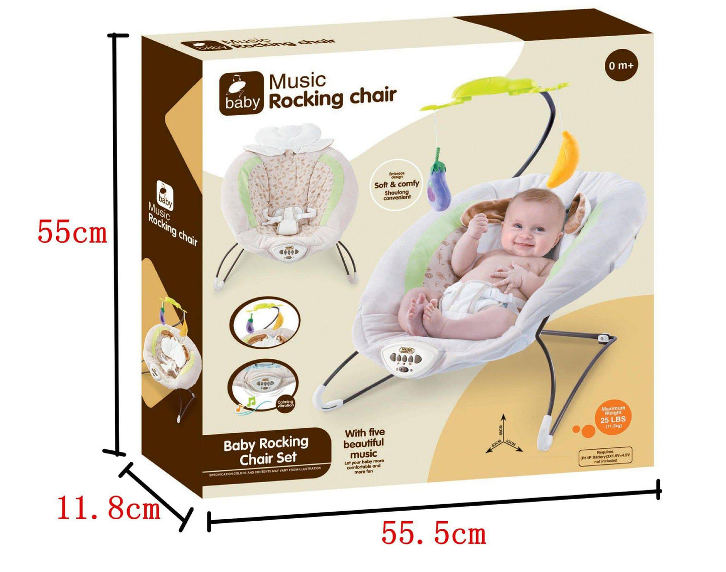 COOLBABY Intelligent Remote-Controlled Baby Rocking Bed - COOL BABY