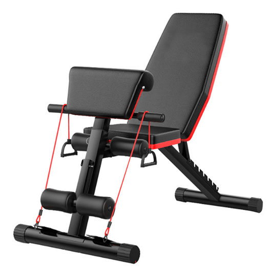 COOLBABY JSY189  Black Foldable Weight Bench with Adjustable Backrest - COOL BABY