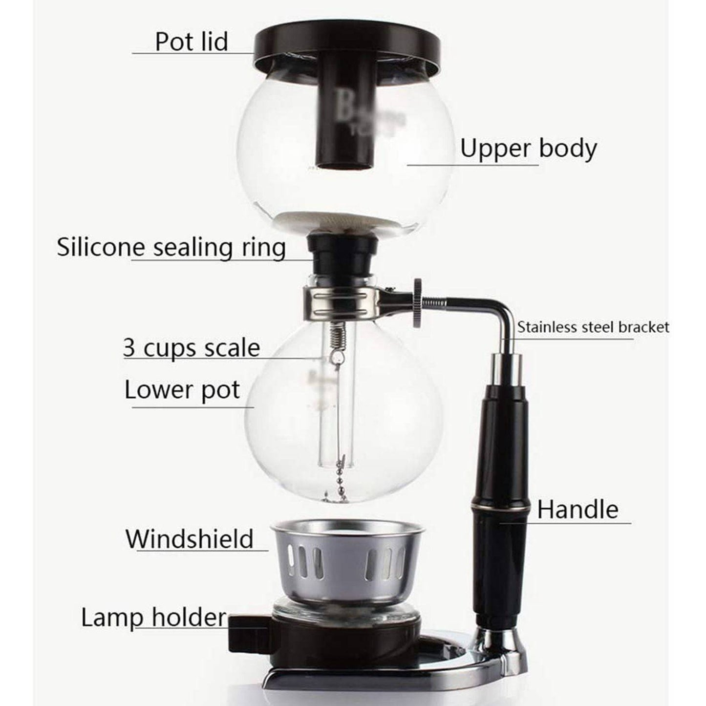 COOLBABY KFHTZ Siphon Coffee Maker Set For Business - COOLBABY