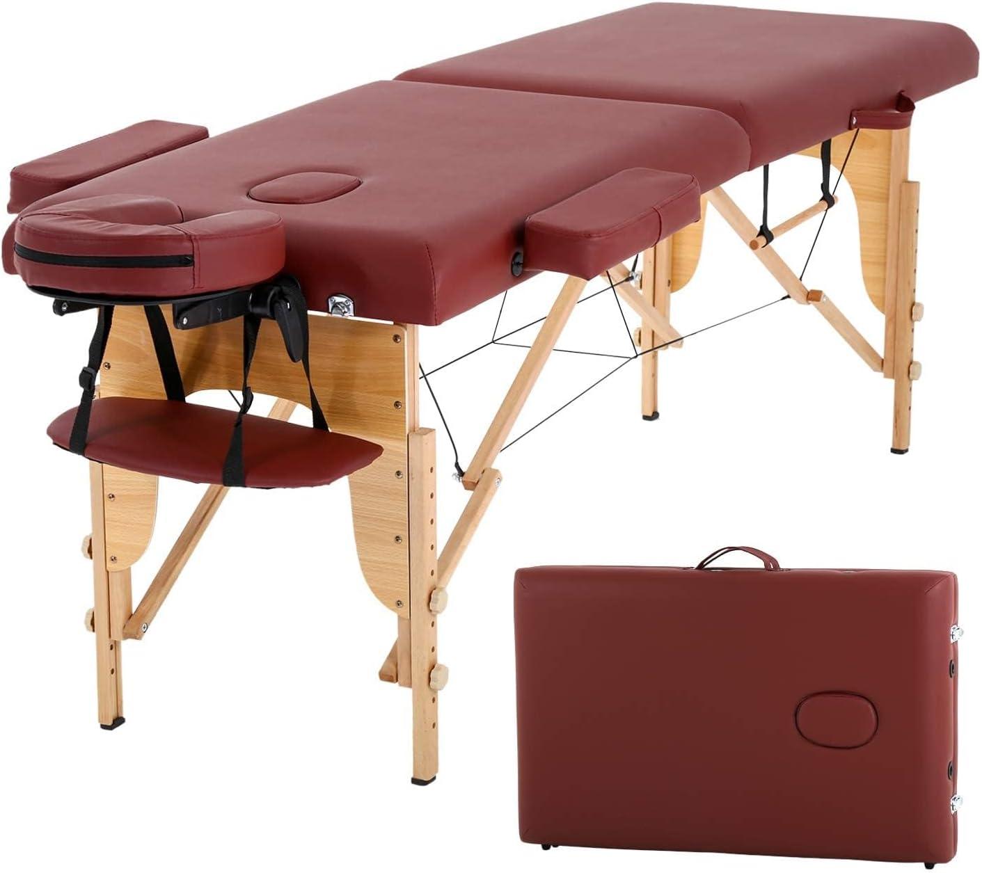 COOLBABY KYBJ-304 Portable Fitness Massage Table - Professional Adjustable Folding Bed for Ultimate Relaxation - COOLBABY