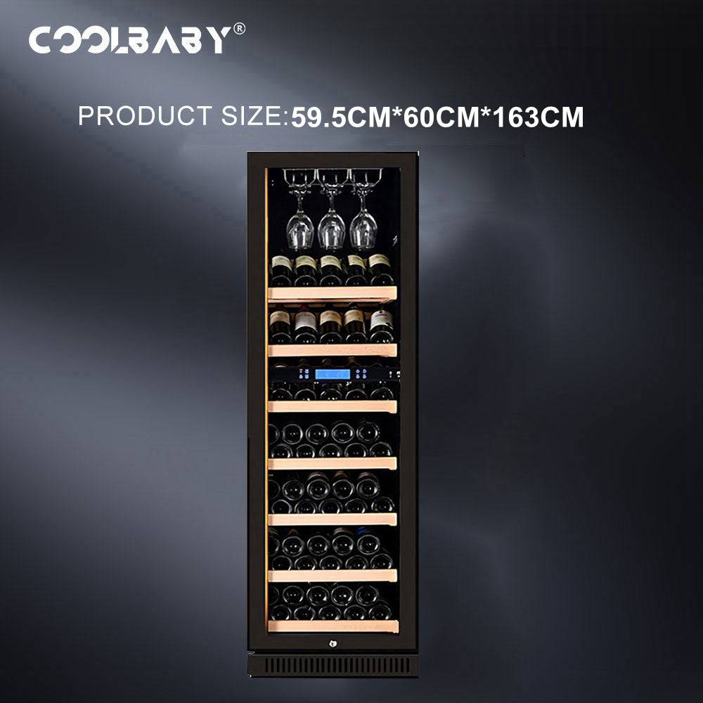 COOLBABY LZM-JG08/LZM-JG10(Double Temperature)Double Spell Wine Cabinet Ice Bar,Wine Cigar Tea Leaf Drinks Fruit Refrigerated Preservation - COOLBABY