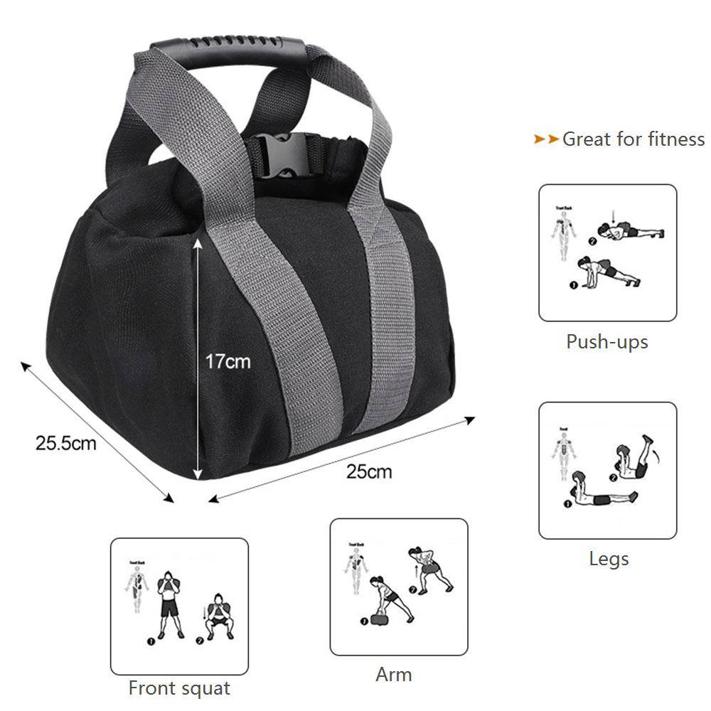 COOLBABY LZM-SD02 Fitness Weightlifting Sandbags, Counterweight Sandbag,Filled Sandbags,Adjustable Kettlebell Weightlifting Sandbag - COOLBABY