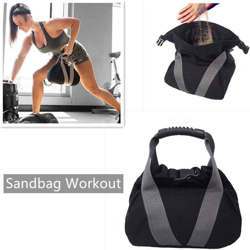 COOLBABY LZM-SD02 Fitness Weightlifting Sandbags, Counterweight Sandbag,Filled Sandbags,Adjustable Kettlebell Weightlifting Sandbag - COOLBABY