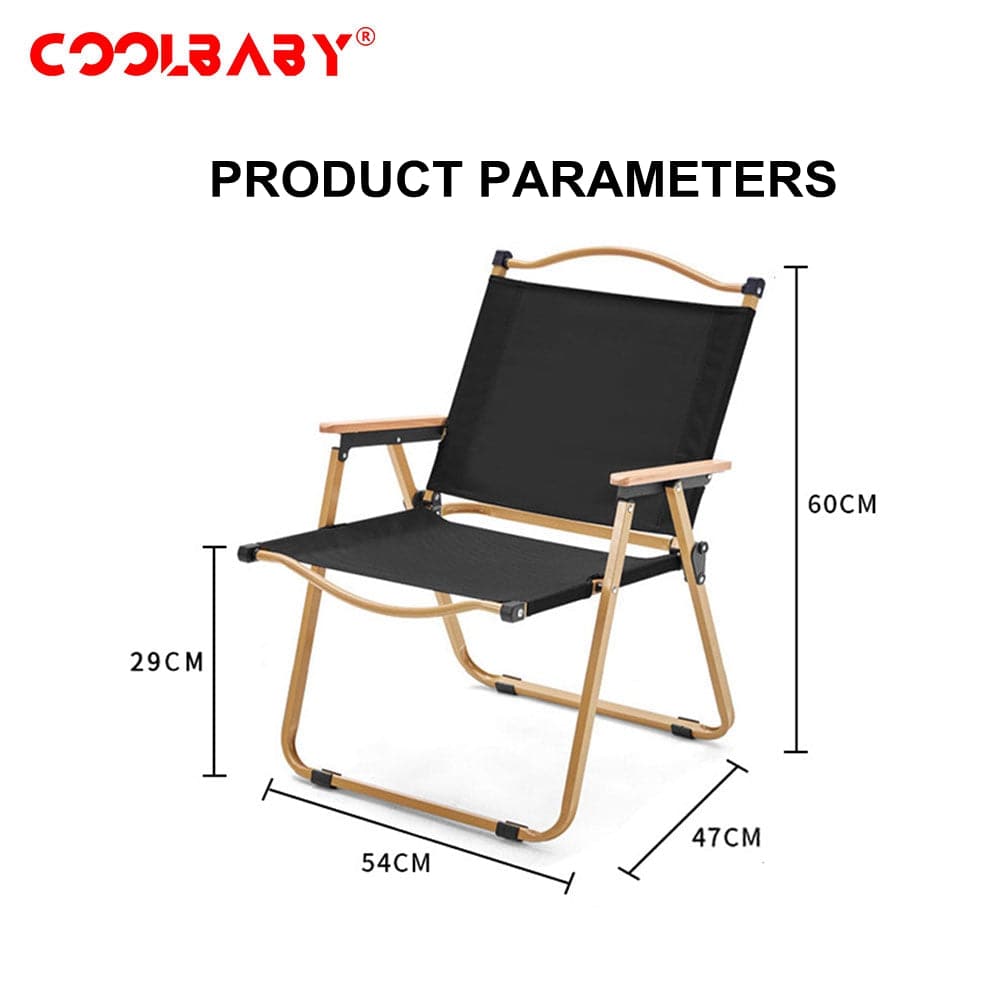 COOLBABY Outdoor Folding Chair, Beach, Camping Picnic Chair - COOLBABY